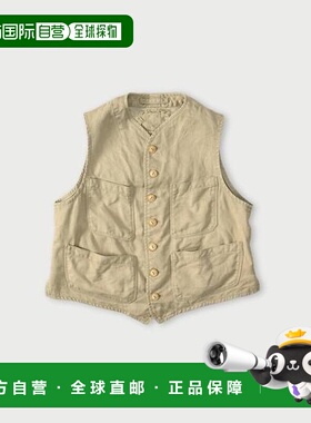 日本直邮45R 亚麻人字纹 908 背心