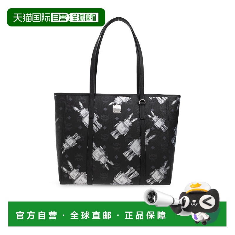 1h可退 香港直邮MCM 女士手提包 MWPGSMT100BK SS2026 黑色 Shopp