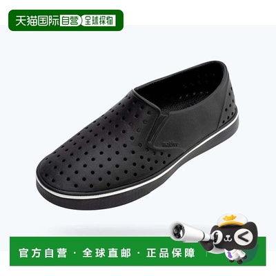 自营Men's Native Shoes Miles Wanderfoam Jiffy Black Slip-On