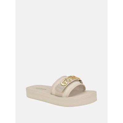 guess【美国奥莱】直发 Peers Logo 拖鞋 - 隔夜燕麦