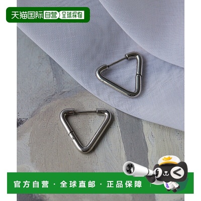 1h可退 日本直邮ear PAPILLONNER 女士金属过敏防护三角形耳钉 EA