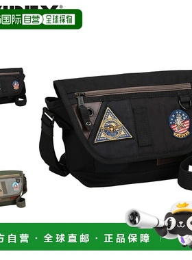 日本直邮AVIREX Top Gun 3 单肩包男女轻便防水黑色/卡其色AVX352