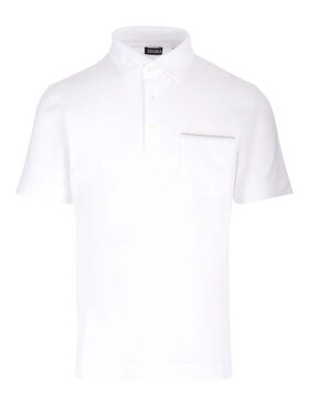 Z Zegna logo标识短袖Polo衫 UD392A7D752