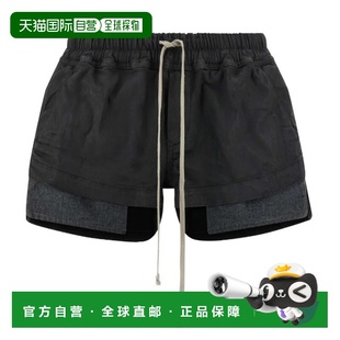 AW2025 香港直邮RICK DS02E7319SBW99X 女士短裤 黑色 OWENS