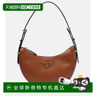 皮革肩包 女士 Arque 舒 brown棕色 香港直邮Prada 1h可退 普拉达