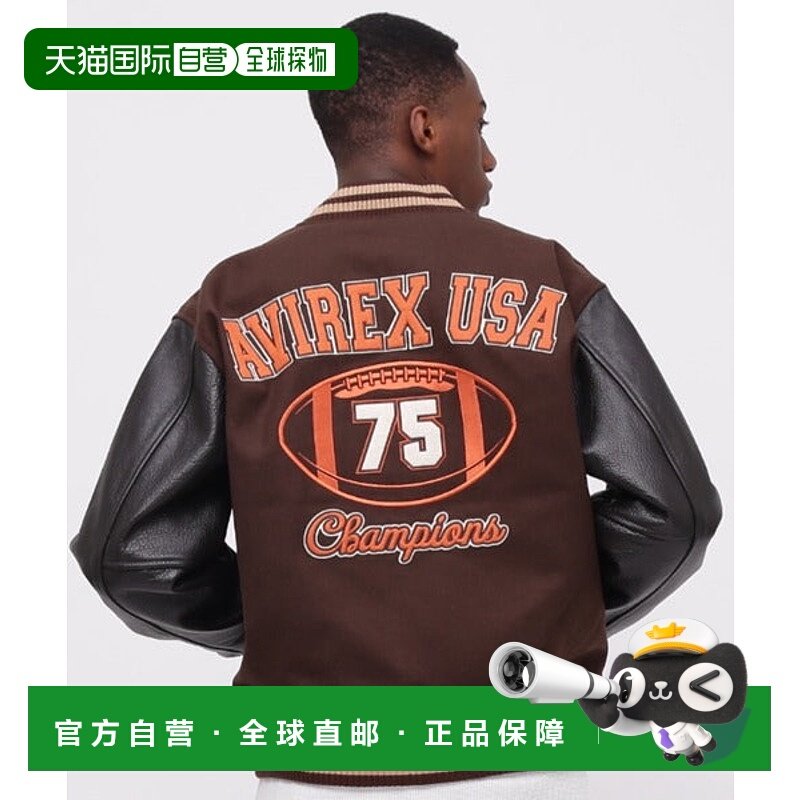 日本直邮AVIREX SKOOKUM VARSITY JACKET 运动夹克 [85587206]