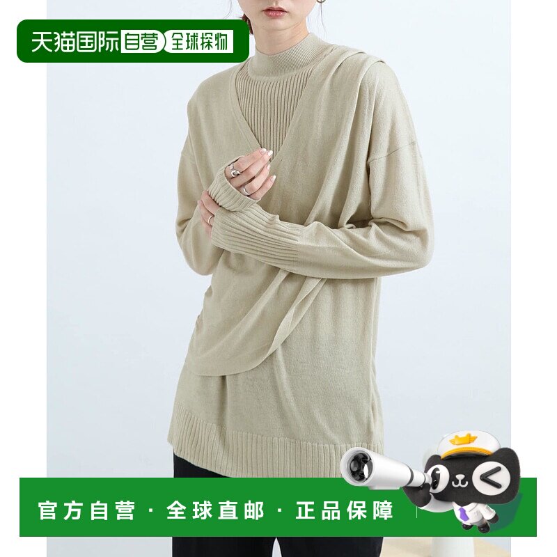 1h可退 日本直邮SENSE OF PLACE 女装 针织长袖 高领扭结设计 AA0
