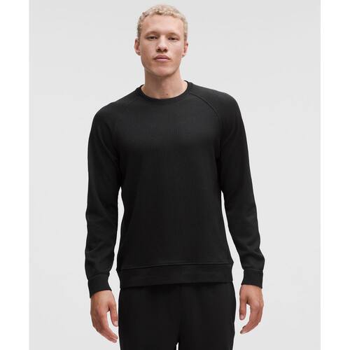 日本直邮lululemon l男装 Engineered Warmth 长袖圆领卫衣 休闲
