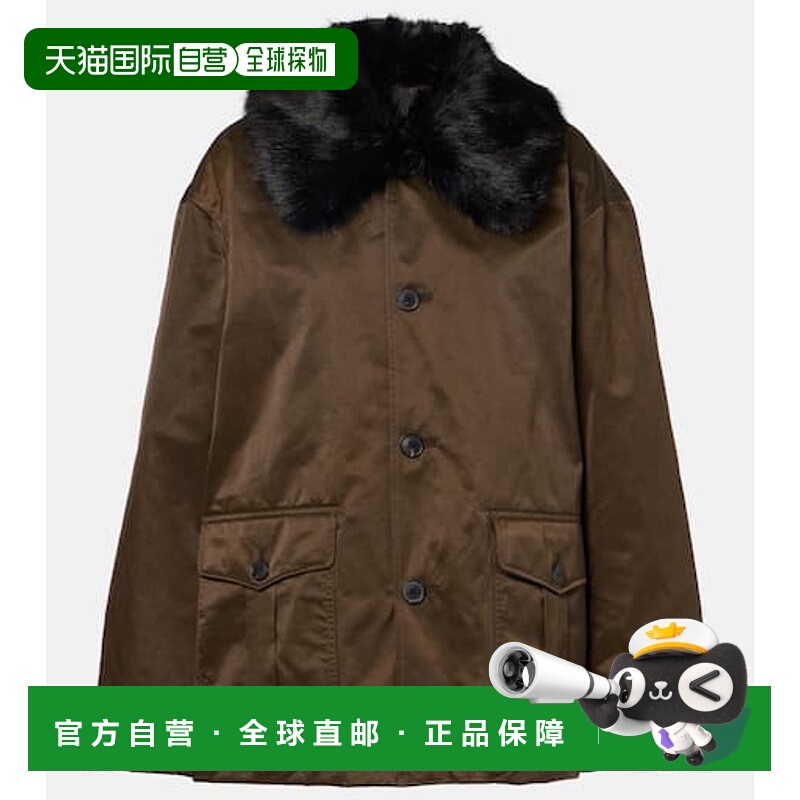 1h可退 香港直邮NILI LOTAN 女士 Blaise 人造毛皮边大衣