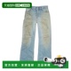 香港直邮25FW 仿旧牛仔长裤 Women牛仔裤 1h可退 直筒裤