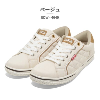 日本直邮EDWIN 运动鞋 女式 EDW-4649 Edwin 轻质 157 克