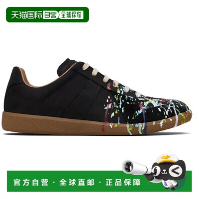 香港直邮潮奢 Maison Margiela 马丁 马吉拉 男士 黑色 Paint Rep