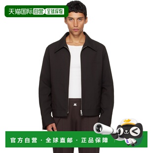 香港直邮Courreges Zipped 男士 Embroidered Twill 棕色 1h可退