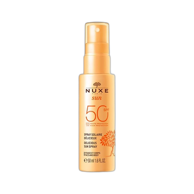 欧洲直邮Nuxe欧树 面部身体防护喷雾50ml SPF50防水防汗清爽正品