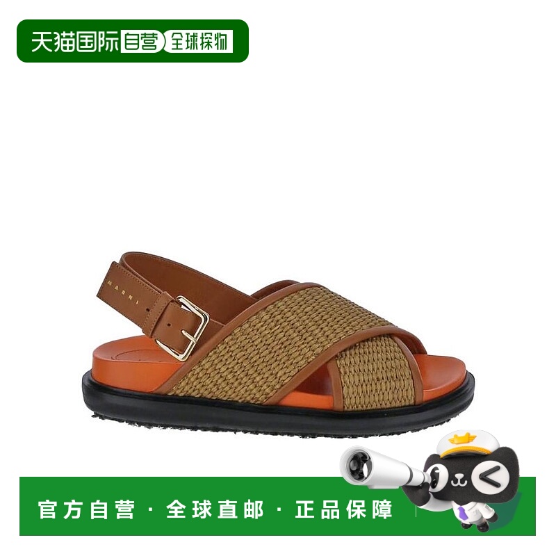 香港直邮Marni Fussbett 交叉带凉鞋 FBMS013801P3860