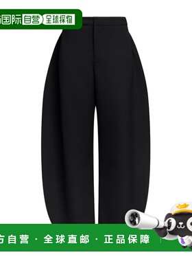 1h可退 香港直邮alaia 女士 黑色羊毛长裤 AA9P1319W130C