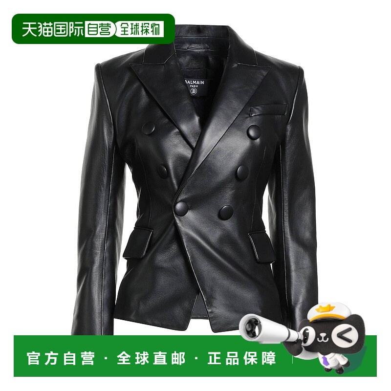 1h可退 香港直邮Balmain 巴尔曼 女士 西装外套 black黑色 舒适时