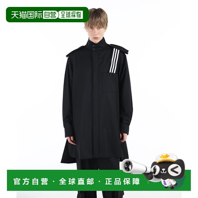1h可退 日本直邮Y-3 男士修身羊毛混纺OVERSHIRT 三线设计 JX7295
