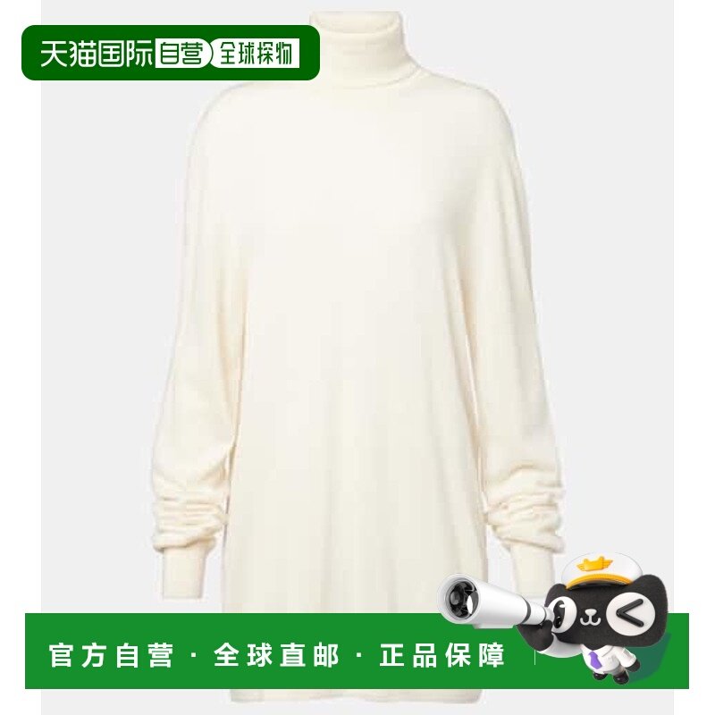 1h可退 香港直邮The Row 女士 Lizzy 羊绒高领毛衣 white白色 舒