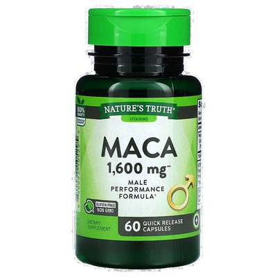 香港直发Nature's Truth玛卡胶囊男士活力配比维生素1600mg*60粒