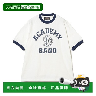 1h可退 日本直邮BEAMS PLUS男装 联名ACADEMY Ringer T恤 宽松美