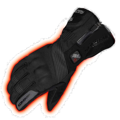 【日本直邮】小峰 摩托车用 电热手套-Cassius 黑色 M 防水/弹性