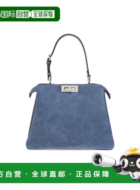 香港直邮FENDI 女士单肩包 8BN353AUR3F04QL CO 蓝色 PEEKABOO SO
