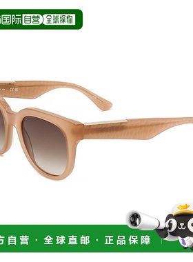 自营 Lacoste女式52毫米乳白色玫瑰太阳镜-乳白色玫瑰 美国奥莱直