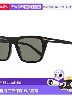 自营Tom Ford男士阿斯兰太阳镜TF1175 01A黑色56mm-01A 美国奥莱