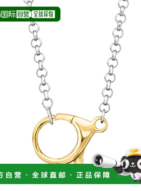 自营ross-simonsRoss Simons纯银和18K金镀银罗罗链龙虾扣项链-18