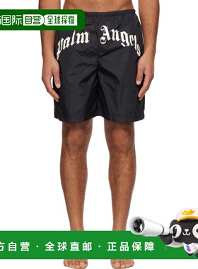 1h可退 香港直邮潮奢 Palm Angels 棕榈天使 男士 黑色 Curved Lo