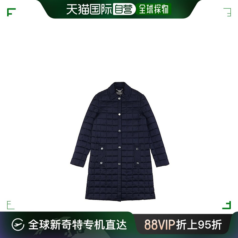 香港直邮Salvatore Ferragamo女士外套黑色长款13-D608-572309 女装/女士精品 短外套 原图主图