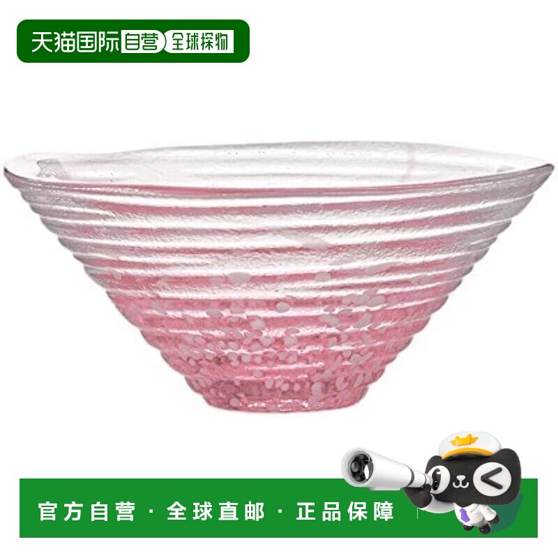 【日本直邮】东洋佐佐木玻璃盘日式玻璃小碗刨冰红色日本制造碗器图片