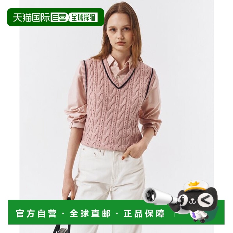 韩国直邮Dunst2023秋冬新品中性风经典女款背心UDSW3C102P1尼龙