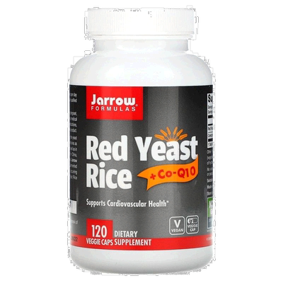 香港直发JARROW杰诺素食胶囊含红酵母米温和辅酶Q10营养120粒