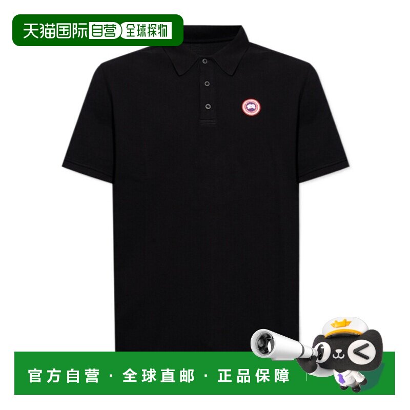 1h可退 香港直邮CANADA GOOSE 男士POLO衫 1600M61 CO 黑色 短袖p