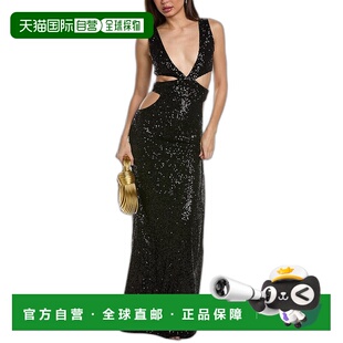 自营 retrofeteRetrofête Chrissy 长裙 - 黑色 美国奥莱直发