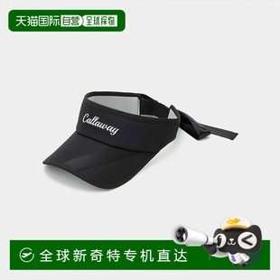 卡拉威女子高爾夫服裝 日本直郵Callaway 陽光遮陽板春夏絲帶遮陽C
