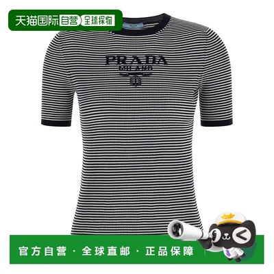 香港直邮PRADA 女士T恤 P24T1FSWMO19BVF022X SS2026 蓝色