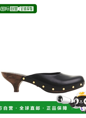 香港直邮CHLOÉ 女士凉鞋 C24A02VLT001 AW2024 黑色 圆头高跟凉鞋