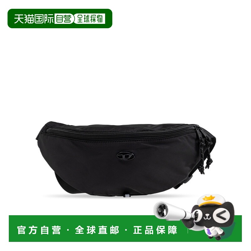 1h可退 香港直邮DIESEL 男士斜挎包 X10311P8166T8013 SS2025 黑