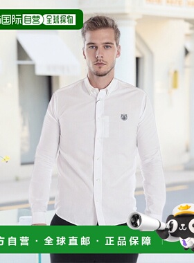 香港直邮KENZO 男士衬衫 1LD5CH400BIANCO01 SS2022 白色 长袖衬