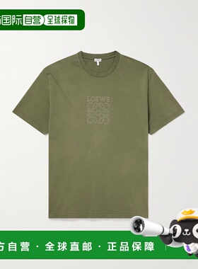 1h可退 香港直邮LOEWE 罗意威 男士 短袖T恤 H526Y22XBN green绿