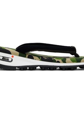 美国直邮BAPE|绿色 goyemon 版 ABC Camo Unda 凉鞋