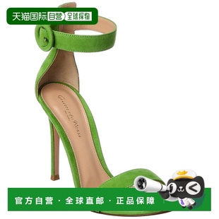 麂皮凉鞋 Portofino 105 美国奥莱直 绿色 Gianvito 自营 Rossi