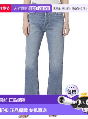 自营PAIGE Billy Costar High Rise Slim Straight Leg Crop Jean