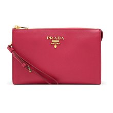 PRADA 女士红色牛皮手拿包 1NE007-PN9-F01BK