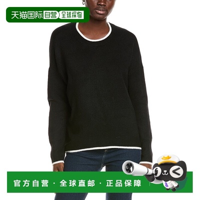 自营Vince Camuto圆领毛衣-黑色 美国奥莱直发