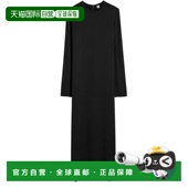 自营欧洲直邮Toteme Dresses女士黑色粘胶纤维长袖 连衣裙