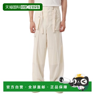 韩国直邮AURALEE 轻薄棉质羊毛维耶拉工装裤 象牙白 (A25SP03KV)